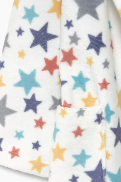 Albornoz niños rizo 100% algodón estrellas