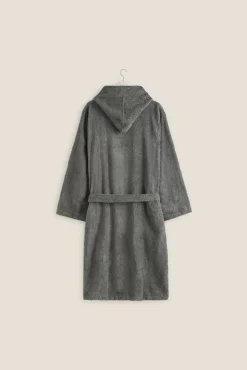 Albornoz rizo algodón capucha unisex