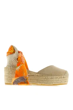 Alpargata cuña yute beige