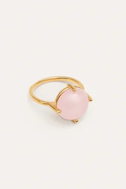 Anillo Celebrate Pink Baño Oro