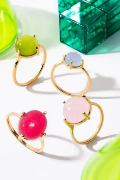 Anillo Celebrate Pink Baño Oro