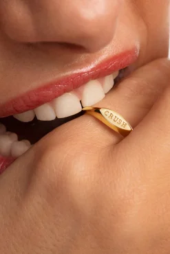 Anillo Crush Baño Oro