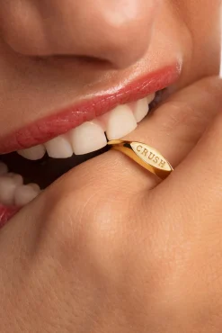 Anillo Crush Baño Oro