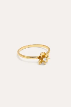 Anillo Gardenia Baño Oro