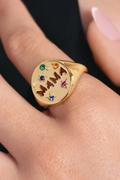 Anillo Mamá Baño Oro