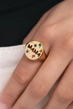 Anillo Mamá Baño Oro