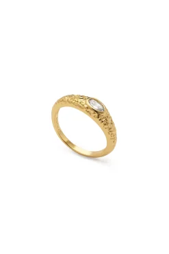 Anillo Organic River Baño Oro