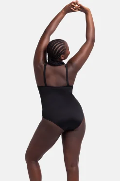 Bañador con relleno sin aro estampado negro