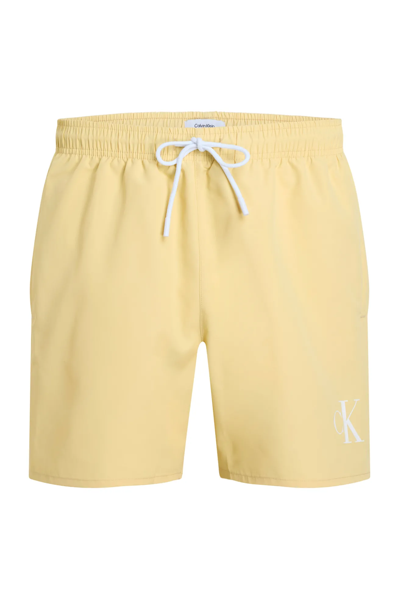 Bañador cordón logo Calvin Klein amarillo