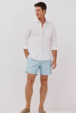 Bañador estampado geométrico aspas