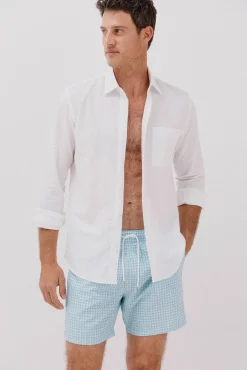 Bañador estampado geométrico aspas