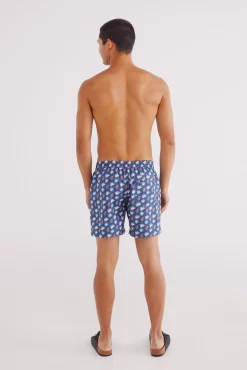 Bañador estampado hojas