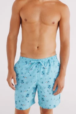 Bañador estampado islas