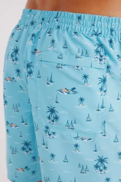 Bañador estampado islas
