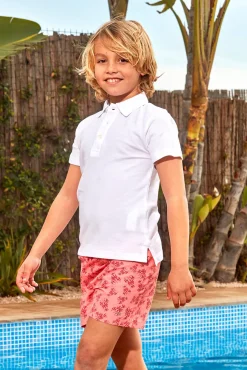 Bañador estampado langosta rosa