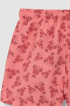 Bañador estampado langosta rosa