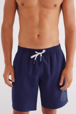 Bañador liso logo Springfield