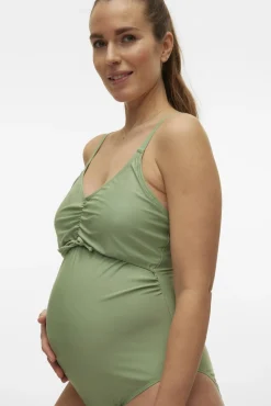 Bañador maternity verde