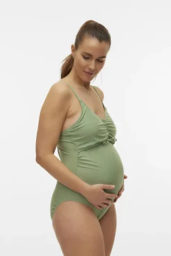 Bañador maternity verde