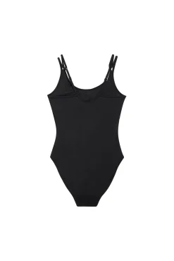 Bañador menstrual nailon reciclado negro absorción ligero moderado