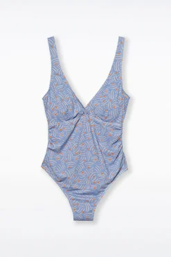 Bañador premamá con estampado de lurex