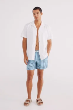 Bañador seersucker estampado rayas