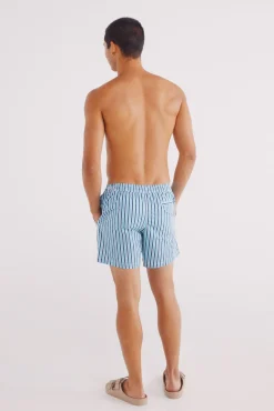 Bañador seersucker estampado rayas