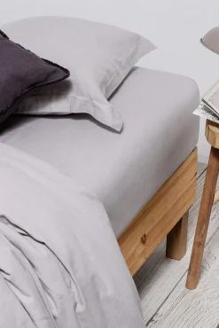 Bajera de lino algodón. Cama 150-160cm.