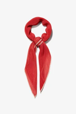 Bandana plisada semitransparente
