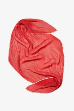 Bandana plisada semitransparente