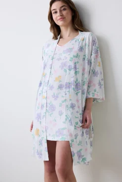 Bata larga flores