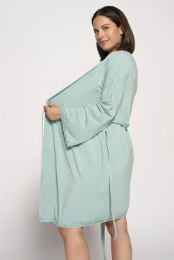 Bata Premamá con encaje