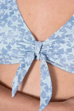 Bikini premamá con estampado de lurex