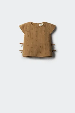 Blusa bordado suizo niña