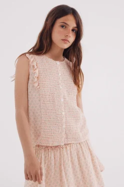 Blusa corbatera para niña