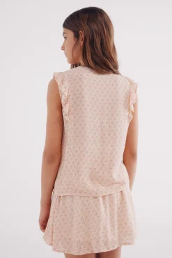 Blusa corbatera para niña