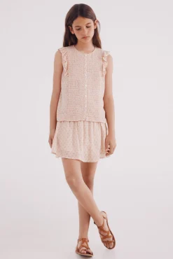 Blusa corbatera para niña