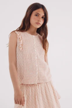 Blusa corbatera para niña