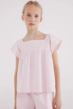 Blusa rayas oxford niña