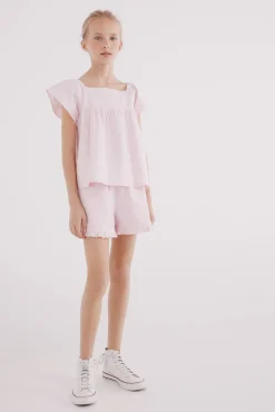 Blusa rayas oxford niña