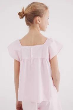 Blusa rayas oxford niña