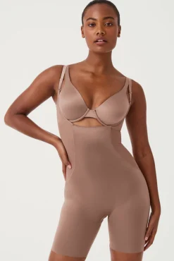 Body pantalón por debajo del pecho tul y satén Shaping satin