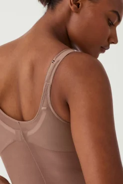 Body pantalón por debajo del pecho tul y satén Shaping satin