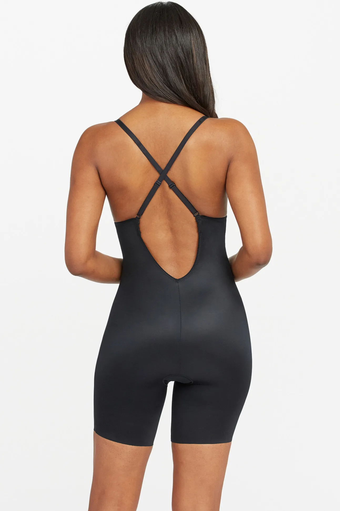 Body reductor escote U negro Spanx