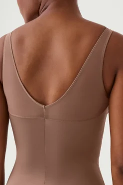 Body tanga de compresión tul y satén Shaping satin