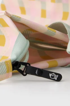 Bolsa de tela tote bag cuadrados multicolor Hello, sunshine!