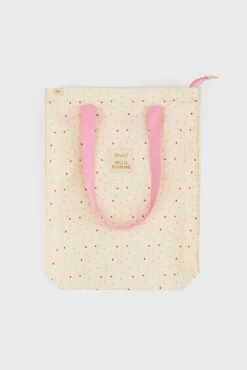 Bolsa de tela tote bag topos multicolor Hello, sunshine!