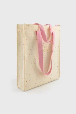 Bolsa de tela tote bag topos multicolor Hello, sunshine!
