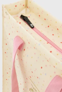 Bolsa de tela tote bag topos multicolor Hello, sunshine!