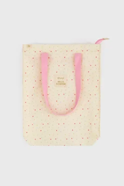 Bolsa de tela tote bag topos multicolor Hello, sunshine!